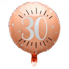 30 v Folioilmapallo Birthday Party Ruusukulta