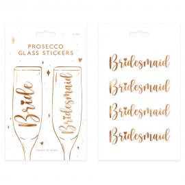 Lasimerkit Bride ja Bridesmaid