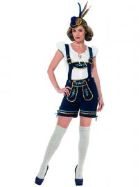 Oktoberfest Asu Lederhosen & Paita Medium