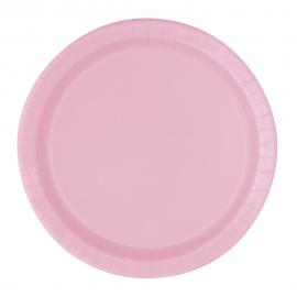 Pahviset Jälkiruokalautasett Pastellipinkki