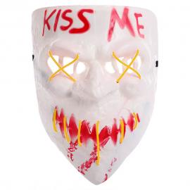 Kiss Me Naamio LED Keltainen