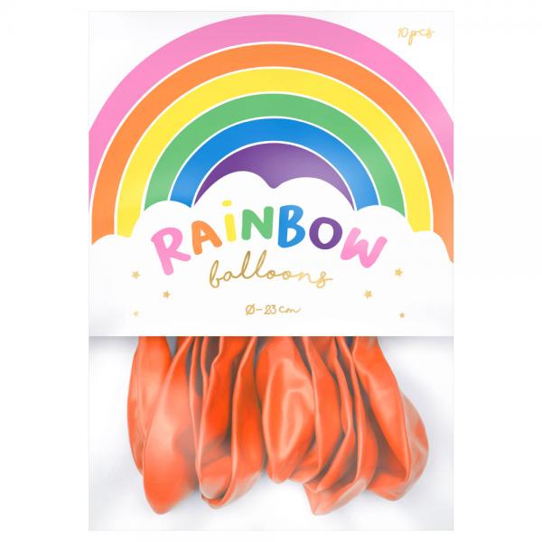 Rainbow Pienet Lateksi-ilmapallot Metallic Oranssi