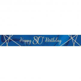 Happy 80th Birthday Banderolli Laivastonsininen