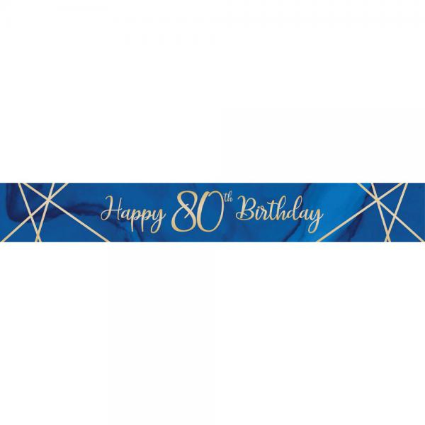 Happy 80th Birthday Banderolli Laivastonsininen