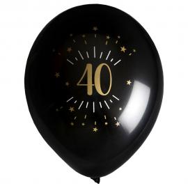 Ilmapallot 40 v Birthday Party Kulta