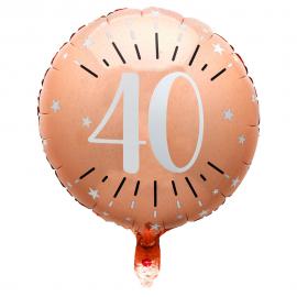40 v Folioilmapallo Birthday Party Ruusukulta
