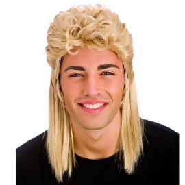 80-luvun Peruukki Takatukka Blondi
