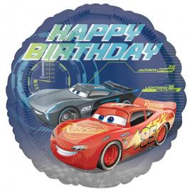 Autot Cars 3 Happy Birthday Folioilmapallo