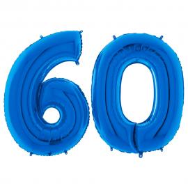 Numeroilmapallo 60 Sininen