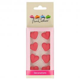 Sokerikoristeet Red Hearts