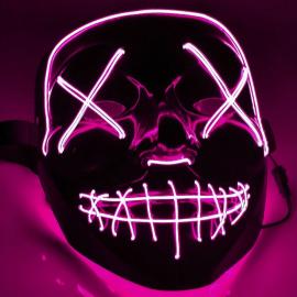 Puhdistuksen Yö The Purge LED-naamio Vaaleanpunainen
