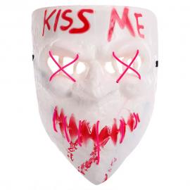 Kiss Me Naamio LED Pinkki