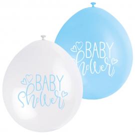 Baby Shower Ilmapallot Sininen ja Valkoinen