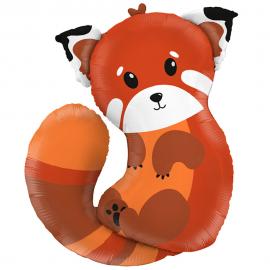 Punainen Panda Ilmapallo Folio