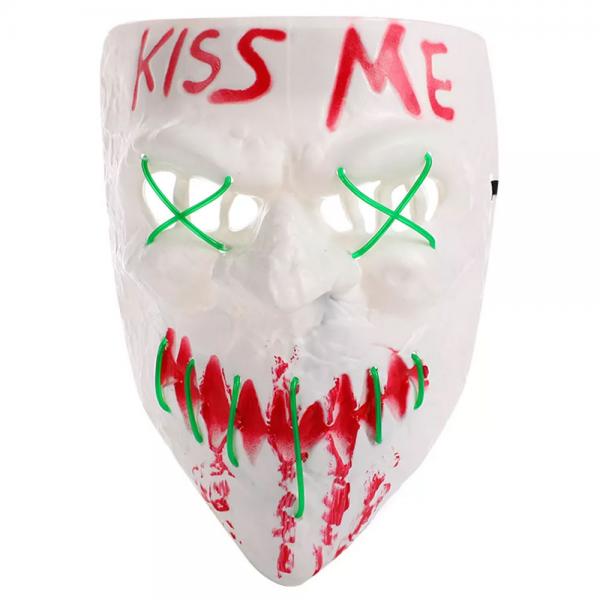 Kiss Me Naamio LED Vihre