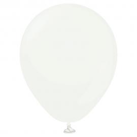 Valkoiset Mini Ilmapallot Pearl White 100 kpl