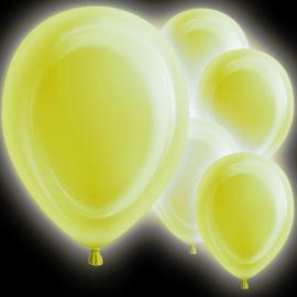 LED-ilmapallot Keltainen 5-pakkaus