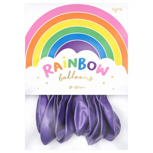 Rainbow Lateksi-ilmapallot Metallic Violetti