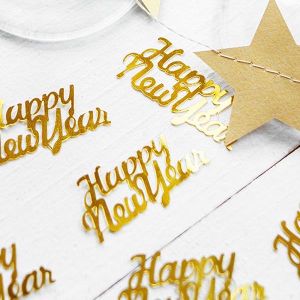 Happy New Year Kultakonfetti