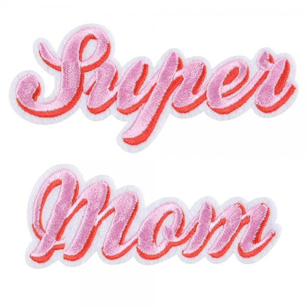 Super Girl Super Mom Kangasmerkki