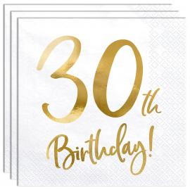 30th Birthday Lautasliinat Kulta