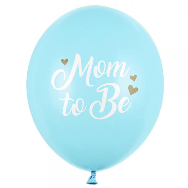Lateksi-ilmapallot Mom to Be Vaaleansininen 50-pakkaus