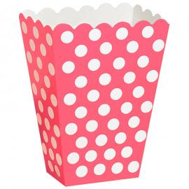 Popcorn-kipot Vaaleanpunainen Valkoipilkullinen