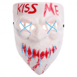 Kiss Me Naamio LED Vaaleansininen