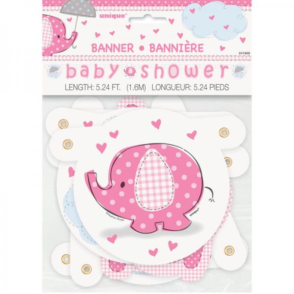 Baby Shower Garland Girl Umbrellaphant