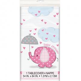Baby Shower Girl Pöytäliina Umbrellaphant
