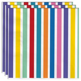 Servetit Stripes Color Pop