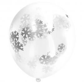 Konfetti-ilmapallot Lumihiutaleet