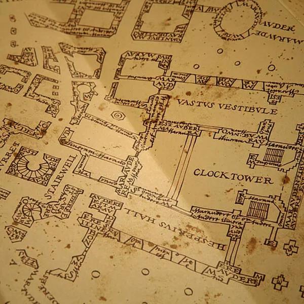 Harry Potter Taikasauva ja Marauders Map Palapeli 1000p