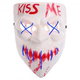 Kiss Me Naamio LED Sininen