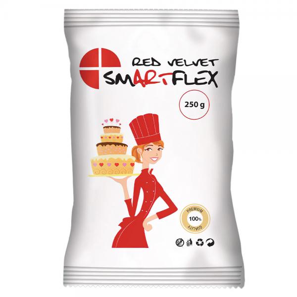 Smart Flex Sokerimassa Punainen 250 Grammaa
