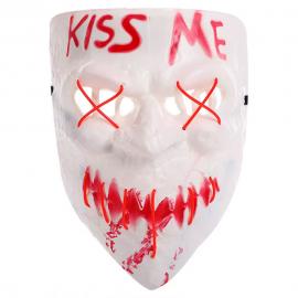 Kiss Me Naamio LED Punainen