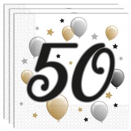 Milestone Happy Birthday 50 v Lautasliinat