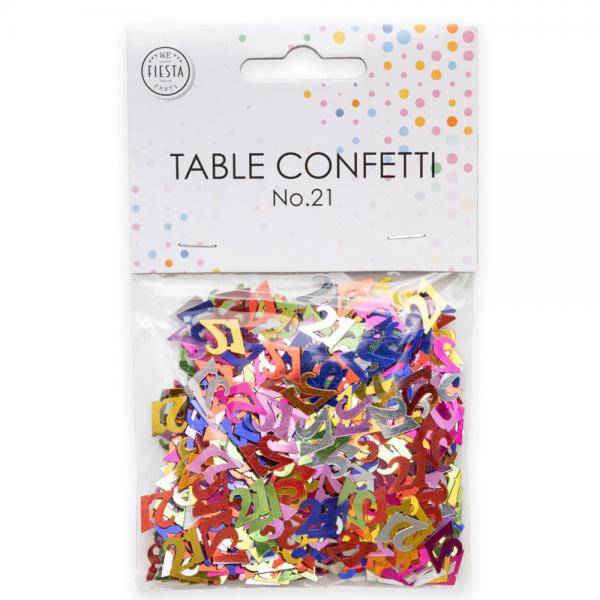 Konfetti Zum 21. Geburtstag – Goldglitzer, PVC, 200 Stück – Perfekt Für Partydeko, Tischdekoration Oder Hochzeit