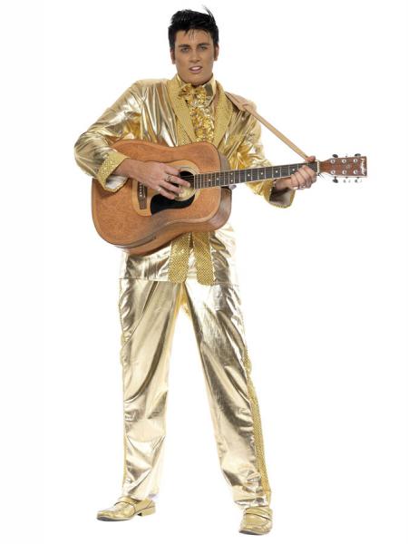 Kultainen Elvis Naamiaisasu