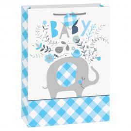 Babyshower Lahjapussit Elefantti Sininen