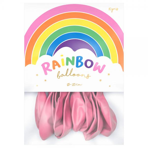 Rainbow Pienet Lateksi-ilmapallot Pastelli Vaaleanpunainen