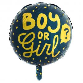 Boy Or Girl Tumma Folioilmapallo