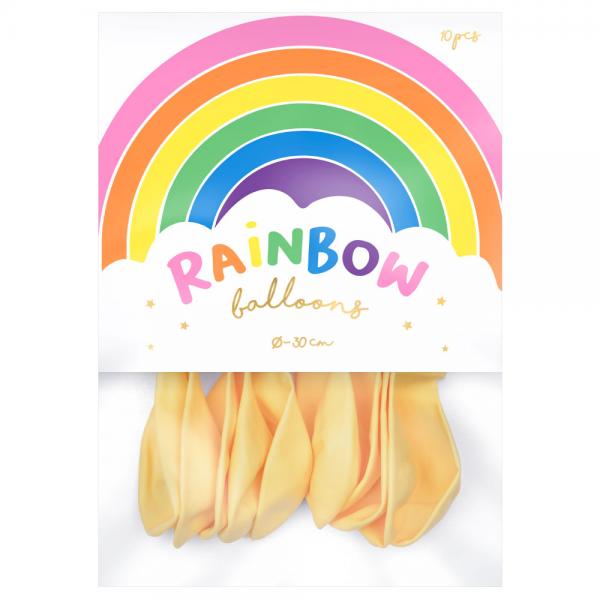 Rainbow Lateksi-ilmapallot Pastelli Norsunluunvalkoinen