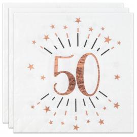 Lautasliinat 50 v Birthday Party Ruusukulta