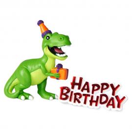 Kakkukoriste Dinosaurus Happy Birthday