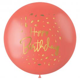 Iso Happy Birthday Ilmapallo Golden Dusk