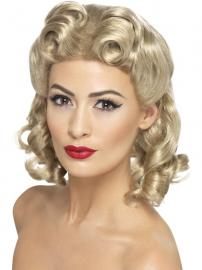 40-luvun Kihara Blondi Peruukki