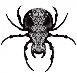 Pelottava Musta Hämähäkki Ilmatäytteinen Linkkifoliopallo