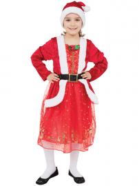 Santa Girl Joulutytön Mekko Lasten