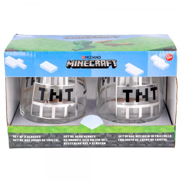 Minecraft TNT Lasi 2-pakkaus
